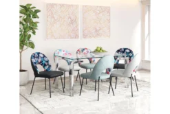 Black And Tropical Print Dining Chair Set Of 2 -KitchenCraft Store 311394 room 88