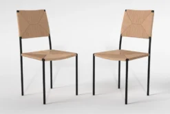 Rattan Dining Side Chair Set Of 2