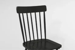 Magnolia Home Spindle Back II Dining Side Chair Set Of 2 By Joanna Gaines 10 Magnolia Home Spindle Back II Dining Side Chair Set Of 2 By Joanna Gaines -KitchenCraft Store 312783 black wood dining chair detail 44