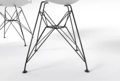 Alexa White Dining Side Chair Set Of 2 -KitchenCraft Store 312800 white plastic dining chair detail 45