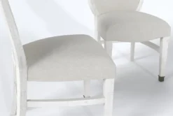 Martin Upholstered Side Chair Set Of 2 -KitchenCraft Store 312835 white wood dining chair detail 44