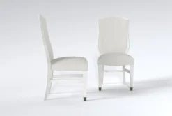 Martin Upholstered Side Chair Set Of 2 -KitchenCraft Store 312835 white wood dining chair side 19