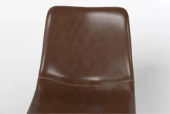 Cobbler Dining Side Chair Set Of 2 -KitchenCraft Store 312853 brown faux leather dining chair detail 44