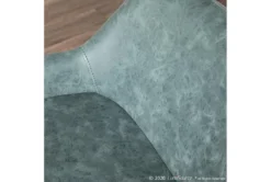 Dan Green Faux Leather Counter Stool Set Of 2 -KitchenCraft Store 314300 green faux leather counter height stool detail 46