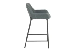 Dan Green Faux Leather Counter Stool Set Of 2 -KitchenCraft Store 314300 green faux leather counter height stool side 14