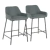 Dan Green Faux Leather Counter Stool Set Of 2