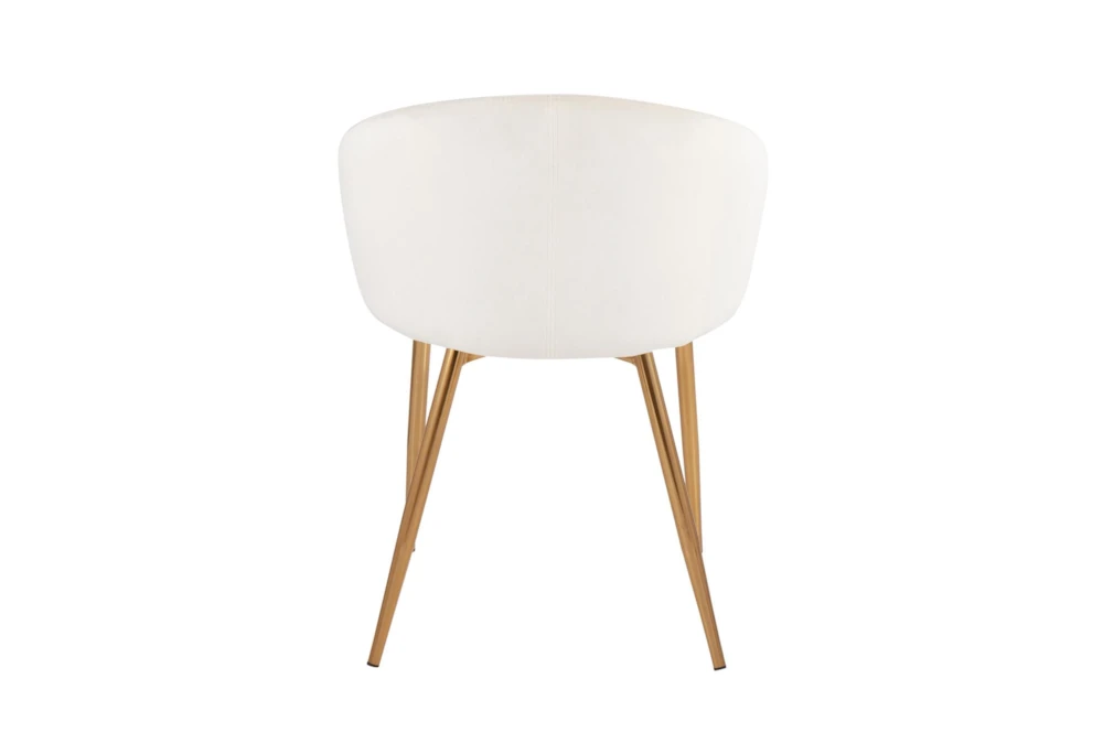 Rose Cream Velvet Dining Chair 5 Rose Cream Velvet Dining Chair - Image 5