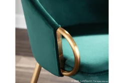 Rose Emerald Velvet Dining Chair -KitchenCraft Store 314366 green velvet dining chair detail 44