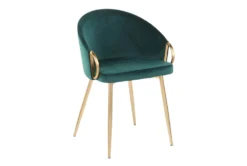 Rose Emerald Velvet Dining Chair