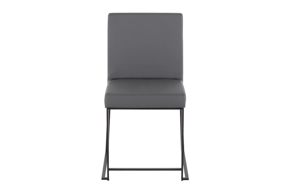 Ian Grey Faux Leather Dining Chair Set Of 2 6 Ian Grey Faux Leather Dining Chair Set Of 2 - Image 6