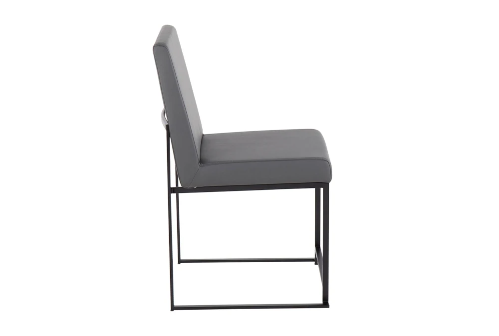 Ian Grey Faux Leather Dining Chair Set Of 2 7 Ian Grey Faux Leather Dining Chair Set Of 2 - Image 7