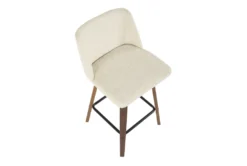 Tori Walnut And Cream Fabric Counter Stool Set Of 2 11 Tori Walnut And Cream Fabric Counter Stool Set Of 2 -KitchenCraft Store 314406 white polyester counter height stool top 31