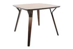 Vini Walnut Mid-Century Modern 39" Dining Table