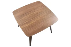 Vini Walnut Mid-Century Modern 39" Dining Table -KitchenCraft Store 314442 brown wood dining table top 31