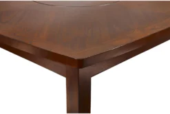 Ion 58" Counter Table With Lazy Susan -KitchenCraft Store 315395 brown wood counter height table detail 44 1