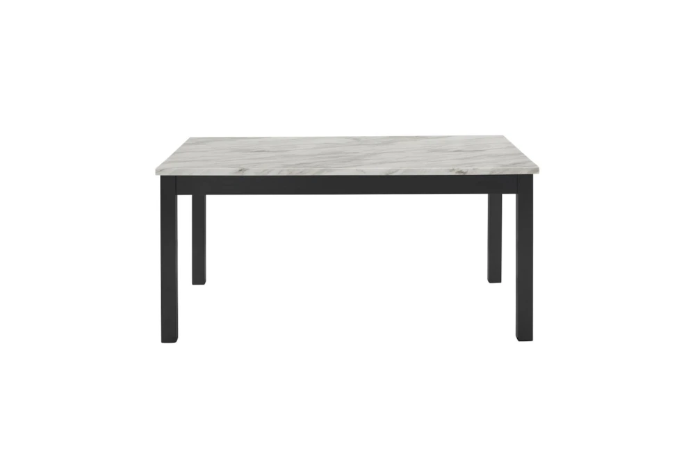Leslie 68" Faux Marble Dining Table 2 Leslie 68" Faux Marble Dining Table - Image 2
