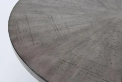 Matty 48" Round Dining Table -KitchenCraft Store 316809 black wood dining table detail 45