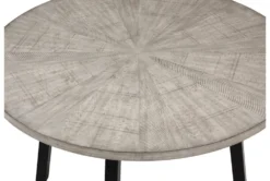 Matty 48" Round Dining Table -KitchenCraft Store 316809 black wood dining table detail 46