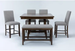 Hyland II 48" Counter With Bench Set For 6