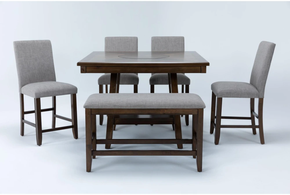 Hyland II 48" Counter With Bench Set For 6 1 Hyland II 48" Counter With Bench Set For 6