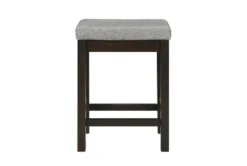 Stacy Brown 67" Counter Set For 3 -KitchenCraft Store 318605 brown wood counter height set front 03