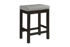 Stacy Brown 67" Counter Set For 3 -KitchenCraft Store 318605 brown wood counter height set side 15