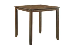 Zally 36" Counter Set For 4 -KitchenCraft Store 318606 brown wood counter height set side 14