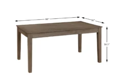 Gilman Brown 60" Dining Table 10 Gilman Brown 60" Dining Table -KitchenCraft Store 318614 brown fabric dining set detail 45