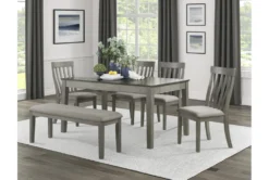 Gilman Grey 60" Dining Table -KitchenCraft Store 318615 grey fabric dining set room 85