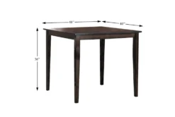 Aleena 40" Counter Set For 4 10 Aleena 40" Counter Set For 4 -KitchenCraft Store 318649 brown wood counter height set detail 44 1