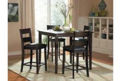 Aleena 40" Counter Set For 4 13 Aleena 40" Counter Set For 4 -KitchenCraft Store 318649 brown wood counter height set room 85 1