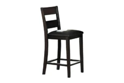 Aleena 40" Counter Set For 4 -KitchenCraft Store 318649 brown wood counter height set side 15