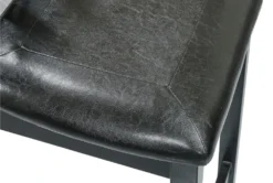 Nala 39" Counter Set For 4 -KitchenCraft Store 318650 black wood counter height set detail 45 1