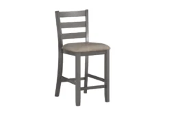 Willy 41" Counter Set For 4 -KitchenCraft Store 318654 grey wood counter height set side 15