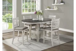 Henry White 47" Counter Table -KitchenCraft Store 318656 white wood counter height set room 85