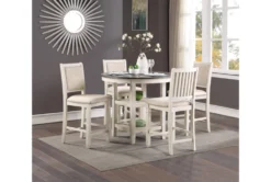 Taylor Brown/White 42" Counter Table 11 Taylor Brown/White 42" Counter Table -KitchenCraft Store 318661 brown wood counter height set room 85 1