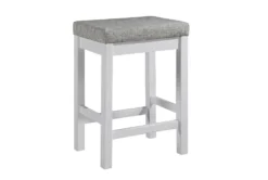 Stacy White 67" Counter Set For 3 -KitchenCraft Store 319144 white wood counter height set side 15 1