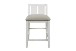 Damar Grey 37" Counter Set For 4 -KitchenCraft Store 319146 grey wood counter height set front 03