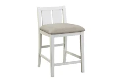 Damar Grey 37" Counter Set For 4 -KitchenCraft Store 319146 grey wood counter height set side 15