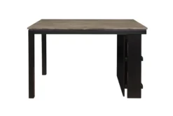 Alley 59" Counter Table 8 Alley 59" Counter Table -KitchenCraft Store 319148 grey wood counter height set front 02