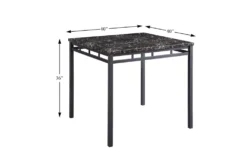 Julie 40" Counter Set For 4 15 Julie 40" Counter Set For 4 -KitchenCraft Store 319228 black metal counter height set detail 44