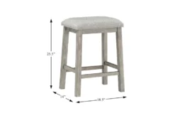 Daisy 60" Counter Set For 4 -KitchenCraft Store 319229 grey wood counter height set detail 45