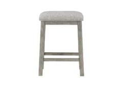 Daisy 60" Counter Set For 4 -KitchenCraft Store 319229 grey wood counter height set front 03