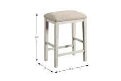 Jill 68" Counter Set For 3 -KitchenCraft Store 319230 brown wood counter height set detail 45