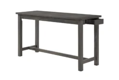 Stacy Grey 67" Counter Set For 3 18 Stacy Grey 67" Counter Set For 3 -KitchenCraft Store 319336 grey wood counter height set detail 44