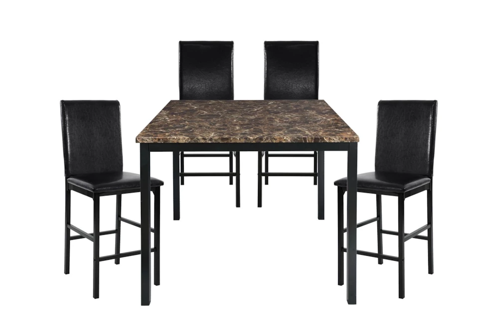 Bianca Brown 40" Counter Set For 4 1 Bianca Brown 40" Counter Set For 4