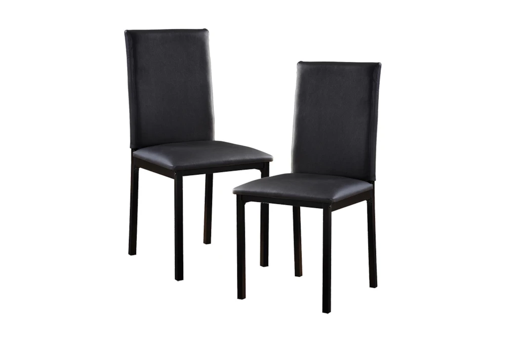 Bianca Black 48" Dining Set For 4 5 Bianca Black 48" Dining Set For 4 - Image 5