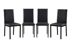 Bianca Black 48" Dining Set For 4 17 Bianca Black 48" Dining Set For 4 -KitchenCraft Store 319495 side 17