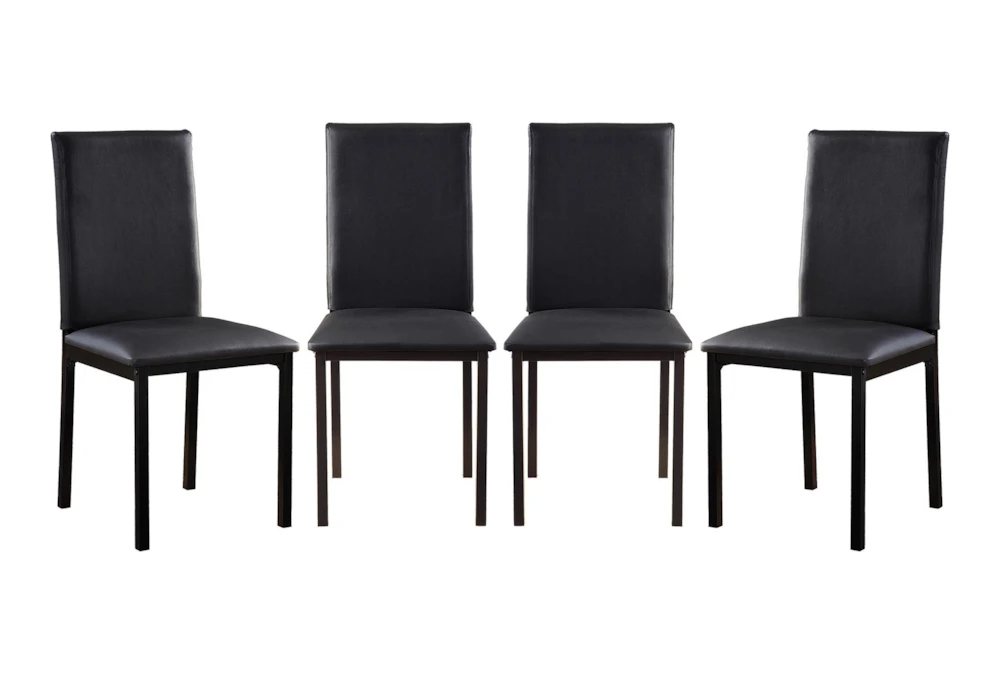 Bianca Black 48" Dining Set For 4 6 Bianca Black 48" Dining Set For 4 - Image 6