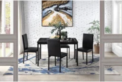 Bianca Black 48" Dining Table -KitchenCraft Store 319496 room 85